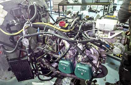 ROTAX 912 ULS2 Motor zu verkaufen. Sehr guter Zustand, Seriennummer 9574338, Baujahr 2021